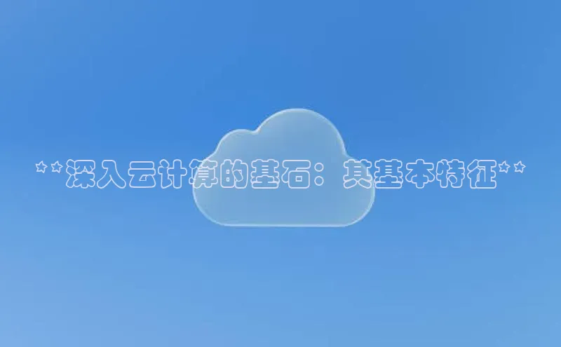 EON4官网百度识图**深入云计算的基石：其基本特征**