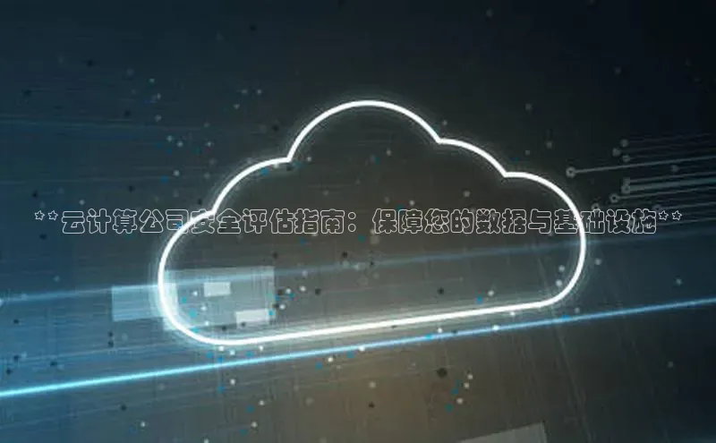 意昂4代理普信公司**云计算公司安全评估指南：保障您的数据与基础设施**